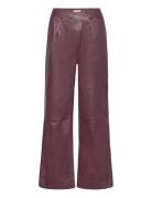 2Nd Pax - Leather Appeal Bottoms Trousers Leather Leggings-Byxor Brown...