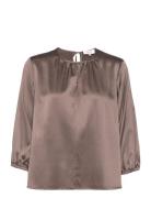 Rosemunde Silk Blouse Brun