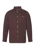 Knowledge Cotton Apparel Regular Fit 26-Wales Corduroy Shir Burgundy