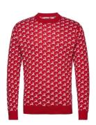 ONLY & SONS Onsxmas Reg 12 Multi Xmas Crew Knit Röd