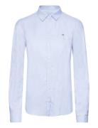 Slim Stretch Oxford Shirt Tops Shirts Long-sleeved Blue GANT