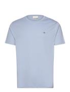 Reg Shield Ss T-Shirt Tops T-shirts Short-sleeved Blue GANT