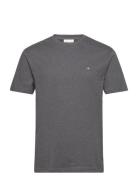 GANT Reg Shield Ss T-Shirt Grå