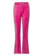 Diamante Velour Bootcut Bottoms Sweatpants Pink Juicy Couture