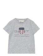 GANT Archive Shield Ss T-Shirt Grå