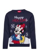 Pullover Tops Knitwear Pullovers Navy Mickey Mouse