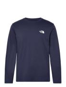 M L/S Simple Dome Tee Sport T-shirts Long-sleeved Navy The North Face
