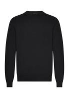 Selected Homme Slhdane Ls Knit Structure Crew Neck Noos Svart