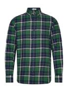 GANT Reg Flannel Check Shirt Grön