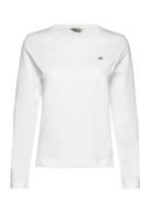 GANT Reg Shield Ls T-Shirt Vit