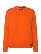 Essential Crew Neck Jumper Tops Knitwear Jumpers Orange Superdry