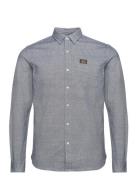 Superdry Cotton Workwear Ls Shirt Blå