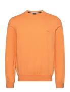 Pacas-L Tops Knitwear Round Necks Orange BOSS