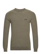 Calvin Klein Cotton Nylon Mouline Sweater Khaki Green