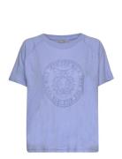 Frelina Tee 2 Tops T-shirts & Tops Short-sleeved Blue Fransa