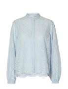 Selected Femme Slftatiana L/S Embr Shirt Noos Blå