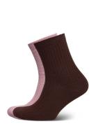 Becksöndergaard Helga Crochet Sock 2 Pack Brun