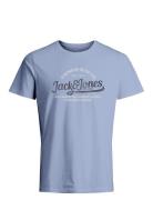 Jack & J S Jprblulouie Ss Tee Crew Neck Fst Ln Blå