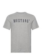 Style Austin Tops T-shirts Short-sleeved Grey MUSTANG