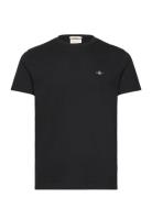 GANT Slim Pique Ss T-Shirt Svart