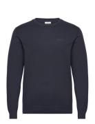 Lindbergh Knitted O-Neck Sweater Marinblå