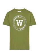 Double A By Wood Wood Ola Junior Tirewall T-Shirt Gots Grön