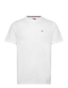 Tommy Jeans Tjm Slim Rib Detail Tee Vit