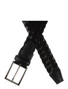 Braided Full Grain Leather Belt Accessories Belts Braided Belt Black P...