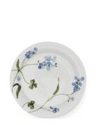 Kähler Hammershøi Summer Plate Ø22 Cm Forget Me Not Vit