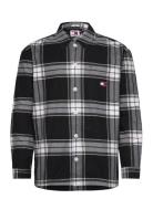 Tommy Jeans Tjm Bold Check Overshirt Ext Svart