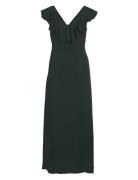 Vila Vifalia V-Neck Long Dress - Noos Khaki Green