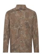 Fenix Linen Shirt Outerwear Tops Overshirts Brown Morris