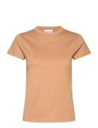 Calvin Klein Nano Logo Slim T-Shirt Beige