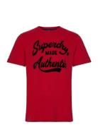 Superdry Athletic Script Graphic Tee Röd