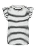 Vmleila Francis Sl Top Jrs Girl Tops T-shirts Short-sleeved White Vero...