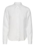 Reg Linen Chambray Shirt Tops Shirts Long-sleeved White GANT