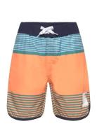 Color Kids Swim Long Shorts, Striped Multi/patterned