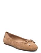 Lauren Ralph Lauren Jayna Suede Flat Beige