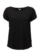 Nisha Tops T-shirts & Tops Short-sleeved Black MbyM