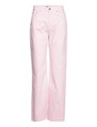 Idun Straight Jeans Bottoms Jeans Straight-regular Pink Gina Tricot