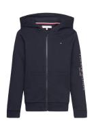 Tommy Hilfiger U Essential Zipthrough Hoodie Marinblå