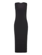 Mango Midi-Dress With Straps Svart