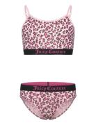 Juicy Leopard Bralette And Bikini Brief Set Hanging Underkläderset Pin...