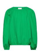Tnjia L_S Tee Tops Blouses & Tunics Green The New