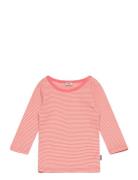 Soft Mini Striped Tobinino Tee Ls T-shirts Long-sleeved T-shirts Pink ...