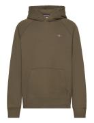 GANT Shield Hoodie Khaki Green