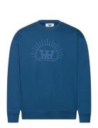 Double A By Wood Wood Noel Resort Sweatshirt Gots Blå