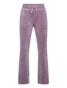 Lindex Trousers Jersey Velour Lila