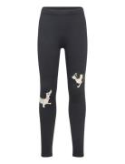 Lindex Leggings Dog Placement Svart