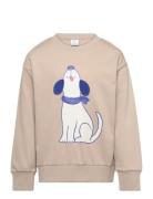 Lindex Sweater Dog Placement Beige